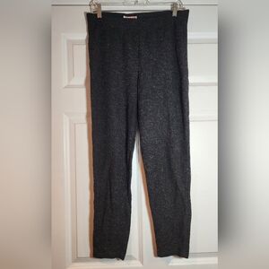 Clock House Gray Ribbed Leggings 30in Waist Unstretched